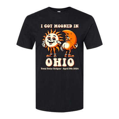 I Got Mooned In Ohio Total Solar Eclipse 2024 Softstyle CVC T-Shirt