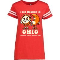 I Got Mooned In Ohio Total Solar Eclipse 2024 Enza Ladies Jersey Football T-Shirt