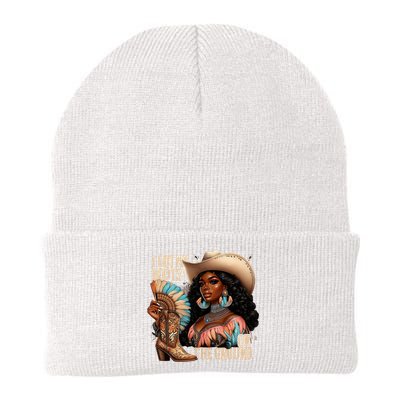 I Got My Boots On The Ground Western Cowgirl Melanin Swag  Beanie