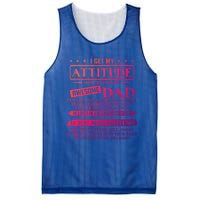 I Get My Attitude From My Freaking Awesome Dad FatherS Day Gift Mesh Reversible Basketball Jersey Tank