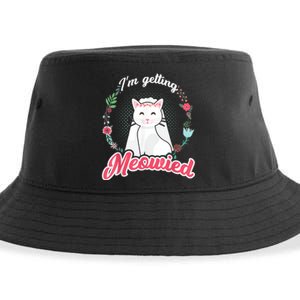 IM Getting Meowied Bachelorette Party Bride To Be Cat Sustainable Bucket Hat