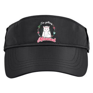 IM Getting Meowied Bachelorette Party Bride To Be Cat Adult Drive Performance Visor