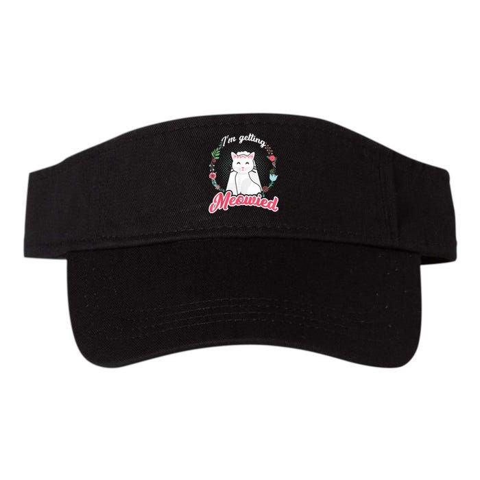 IM Getting Meowied Bachelorette Party Bride To Be Cat Valucap Bio-Washed Visor