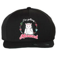 IM Getting Meowied Bachelorette Party Bride To Be Cat Wool Snapback Cap