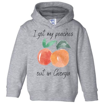 I Got My Peaches Out In Georgia Lyrics Song Funny Fruit Toddler Hoodie
