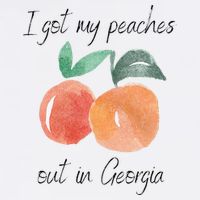 I Got My Peaches Out In Georgia Lyrics Song Funny Fruit Cool Comfort Performance Bucket Hat