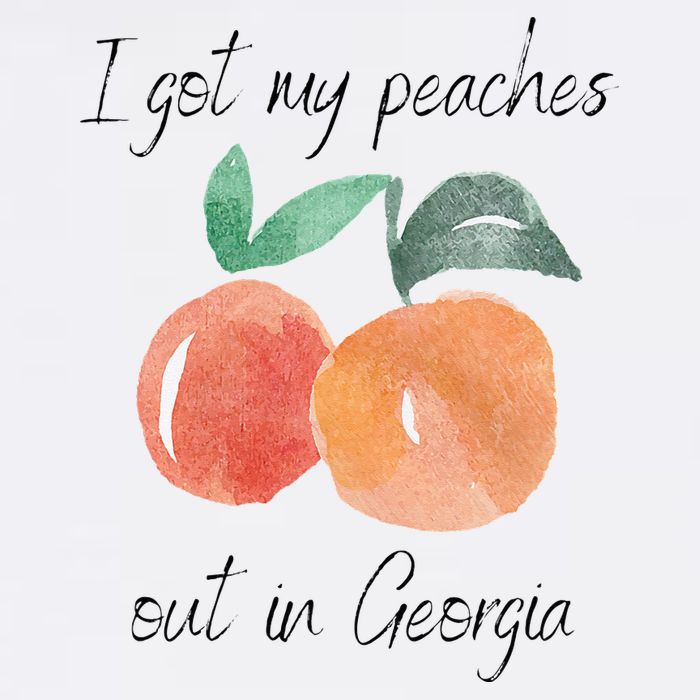 I Got My Peaches Out In Georgia Lyrics Song Funny Fruit Cool Comfort Performance Bucket Hat