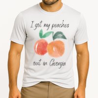 I Got My Peaches Out In Georgia Lyrics Song Funny Fruit Cooling Performance Crew T-Shirt