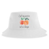 I Got My Peaches Out In Georgia Lyrics Song Funny Fruit Sustainable Bucket Hat