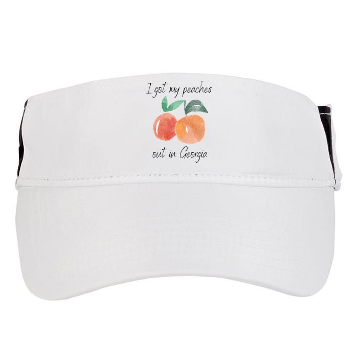 I Got My Peaches Out In Georgia Lyrics Song Funny Fruit Adult Drive Performance Visor