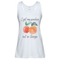 I Got My Peaches Out In Georgia Lyrics Song Funny Fruit Ladies Essential Flowy Tank