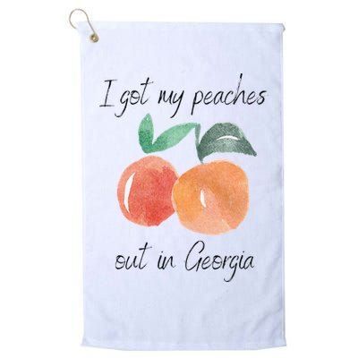 I Got My Peaches Out In Georgia Lyrics Song Funny Fruit Golf Towel