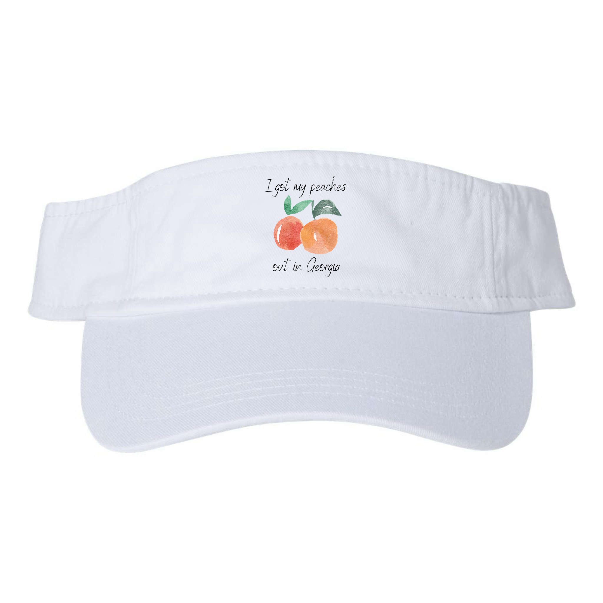 I Got My Peaches Out In Georgia Lyrics Song Funny Fruit Visor