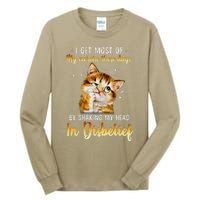 I Get Most Of My Exercise These Day By Shaking My Head Cat Tall Long Sleeve T-Shirt