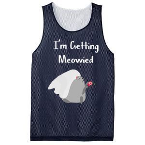 Im Getting Meowied Cat Funny Bachelorette Party Gift Mesh Reversible Basketball Jersey Tank