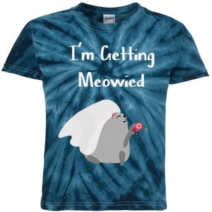 Im Getting Meowied Cat Funny Bachelorette Party Gift Kids Tie-Dye T-Shirt