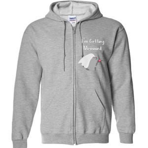 Im Getting Meowied Cat Funny Bachelorette Party Gift Full Zip Hoodie