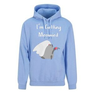 Im Getting Meowied Cat Funny Bachelorette Party Gift Unisex Surf Hoodie