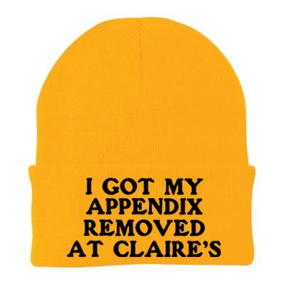 I Got My Appendix Removed At Claires Knit Cap Winter Beanie