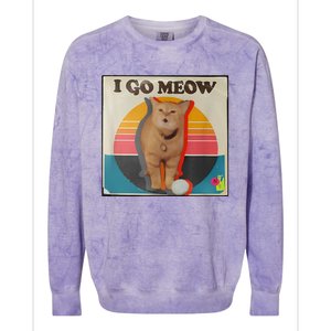 I Go Meow Colorblast Crewneck Sweatshirt