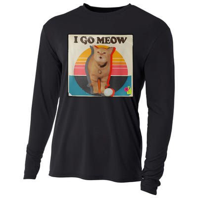 I Go Meow Cooling Performance Long Sleeve Crew