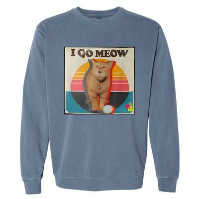 I Go Meow Garment-Dyed Sweatshirt