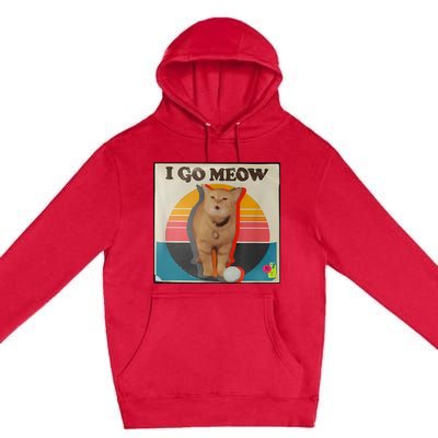 I Go Meow Premium Pullover Hoodie