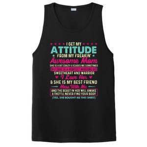 I Get My Attitude From My Freakin Awesome Mom Mother's Day PosiCharge Competitor Tank