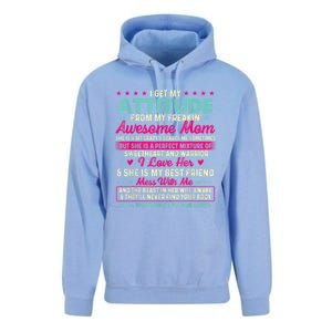 I Get My Attitude From My Freakin Awesome Mom Mother's Day Unisex Surf Hoodie