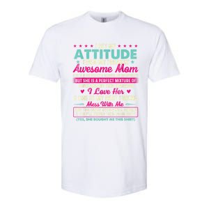 I Get My Attitude From My Freakin Awesome Mom Mother's Day Softstyle CVC T-Shirt