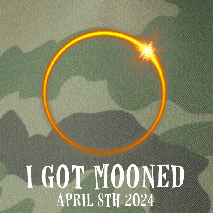 I Got Mooned 4.08.24 Total Solar Eclipse 2024 Legacy Tie Dye Trucker Hat