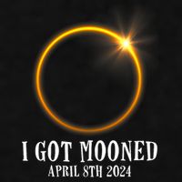 I Got Mooned 4.08.24 Total Solar Eclipse 2024 Ladies PosiCharge Tri-Blend Wicking Tank