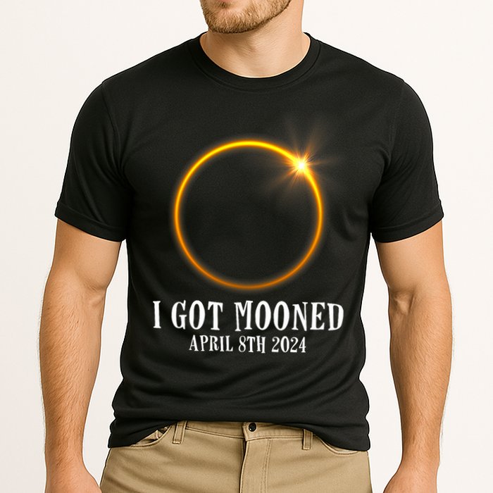 I Got Mooned 4.08.24 Total Solar Eclipse 2024 Cooling Performance Crew T-Shirt