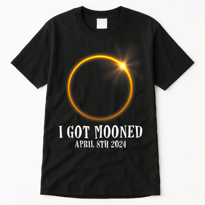 I Got Mooned 4.08.24 Total Solar Eclipse 2024 Tall T-Shirt