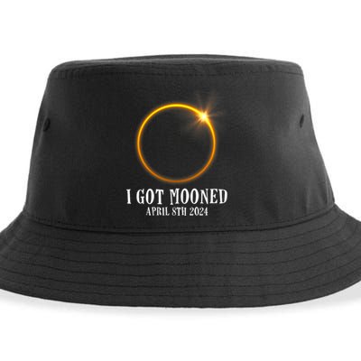 I Got Mooned 4.08.24 Total Solar Eclipse 2024 Sustainable Bucket Hat