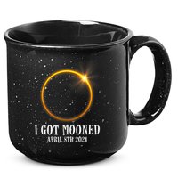 I Got Mooned 4.08.24 Total Solar Eclipse 2024 15oz Campfire Ceramic Mug