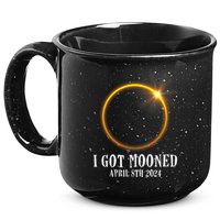 I Got Mooned 4.08.24 Total Solar Eclipse 2024 15oz Campfire Ceramic Mug