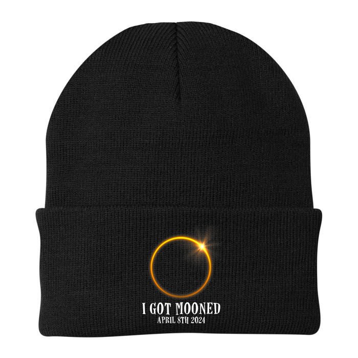 I Got Mooned 4.08.24 Total Solar Eclipse 2024 Knit Cap Winter Beanie