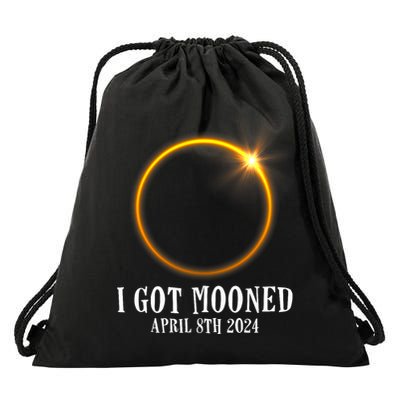 I Got Mooned 4.08.24 Total Solar Eclipse 2024 Drawstring Bag