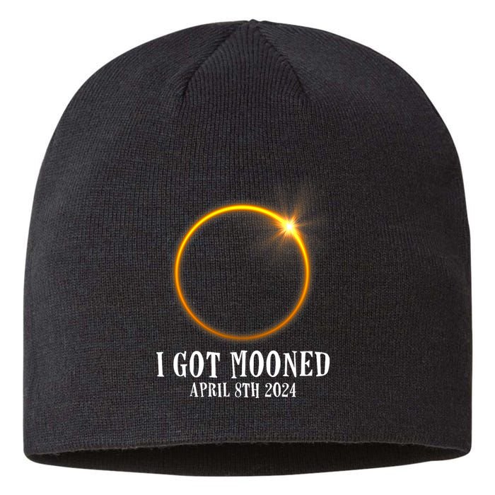 I Got Mooned 4.08.24 Total Solar Eclipse 2024 Sustainable Beanie