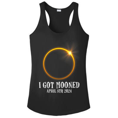 I Got Mooned 4.08.24 Total Solar Eclipse 2024 Ladies PosiCharge Competitor Racerback Tank