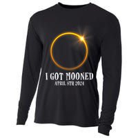 I Got Mooned 4.08.24 Total Solar Eclipse 2024 Cooling Performance Long Sleeve Crew