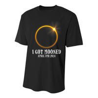 I Got Mooned 4.08.24 Total Solar Eclipse 2024 Youth Performance Sprint T-Shirt