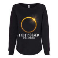 I Got Mooned 4.08.24 Total Solar Eclipse 2024 Womens California Wash Sweatshirt