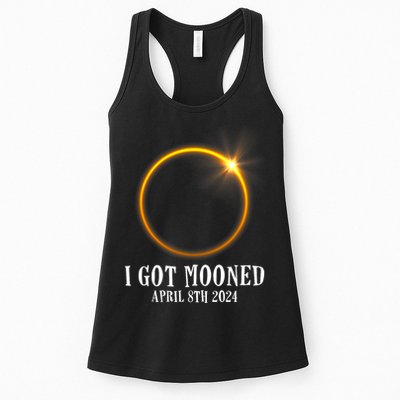 I Got Mooned 4.08.24 Total Solar Eclipse 2024 Womens Tank Top