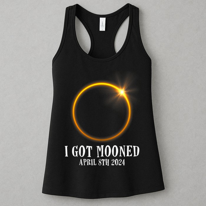 I Got Mooned 4.08.24 Total Solar Eclipse 2024 Womens Tank Top