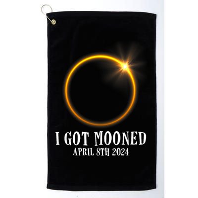 I Got Mooned 4.08.24 Total Solar Eclipse 2024 Golf Towel
