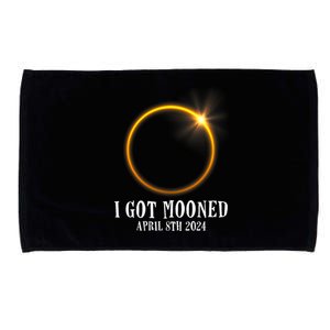 I Got Mooned 4.08.24 Total Solar Eclipse 2024 Microfiber Hand Towel