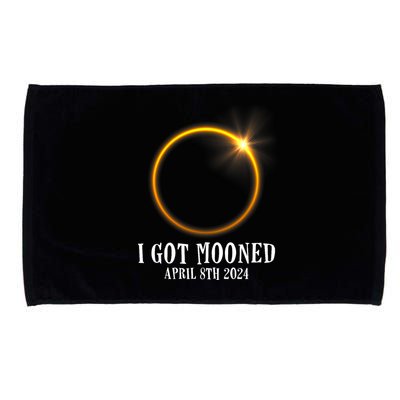 I Got Mooned 4.08.24 Total Solar Eclipse 2024 Microfiber Hand Towel