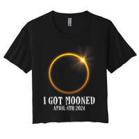 I Got Mooned 4.08.24 Total Solar Eclipse 2024 Crop Top